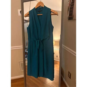 FELICITY & COCO Royal Blue Sleeveless‎ Surplice Tie Front Dress X Small MSRP $98